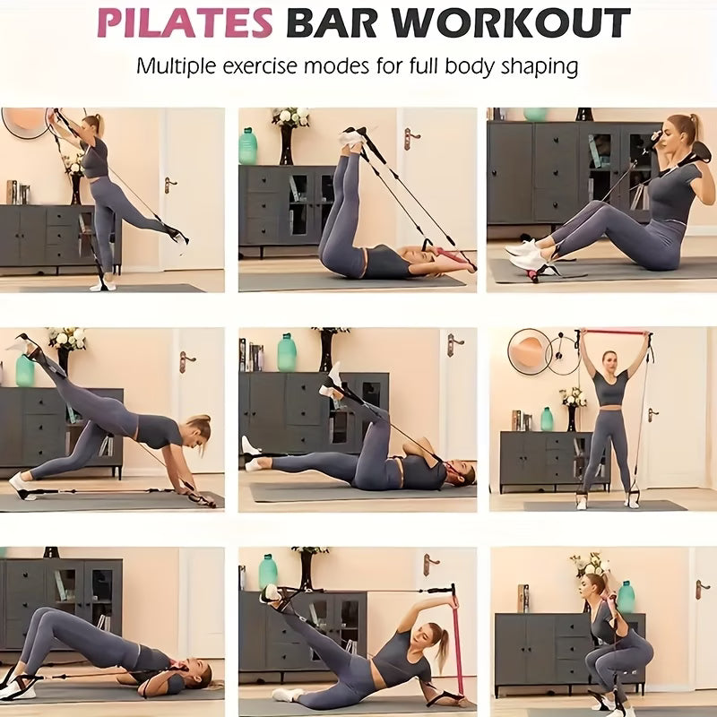 Vital Force SA Pilates Bar Kit – Full Body Resistance Trainer