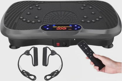Vital Force Vibration Plate – Full-Body Home Gym Trainer with Resistance Bands
